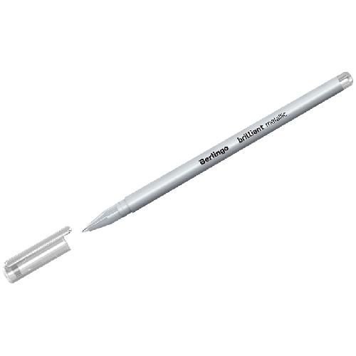 Ручка гел Berlingo Brilliant Metallic серебро мета 0,8мм CGp_40010