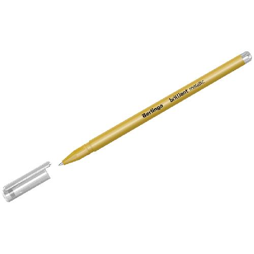 Ручка гел Berlingo Brilliant Metallic золото метал 0,8мм CGp_40009