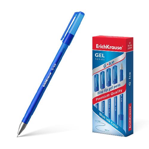 Ручка гел G-ICE ЕК син 39003