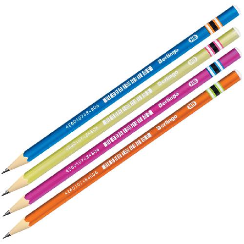 Карандаш ч/г Color Zone HB ассорти Berlingo BP00830